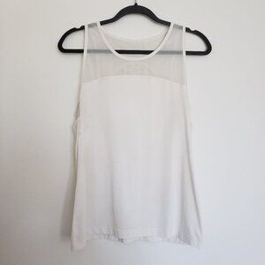Lululemon White Racerback Athletic Tank Top